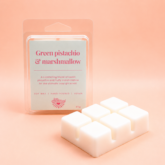 Green pistachio & marshmallow