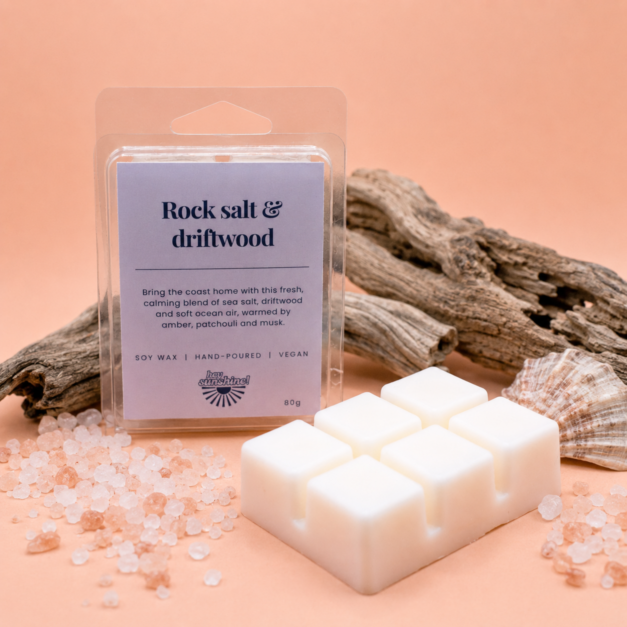 Rock salt & driftwood