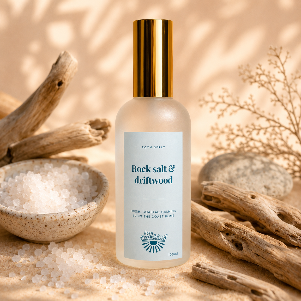 Rock salt & driftwood